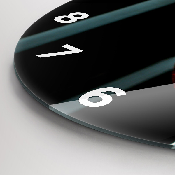 Pendule murale ronde Une bouteille de vin