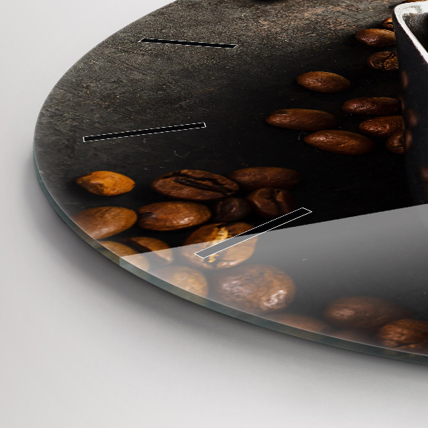 Pendule murale ronde Un sac de grains de café