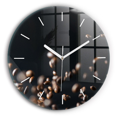 Horloge ronde Café en grains