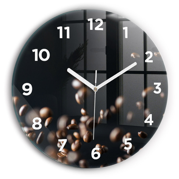 Horloge ronde Café en grains
