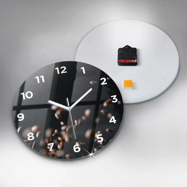 Horloge ronde Café en grains