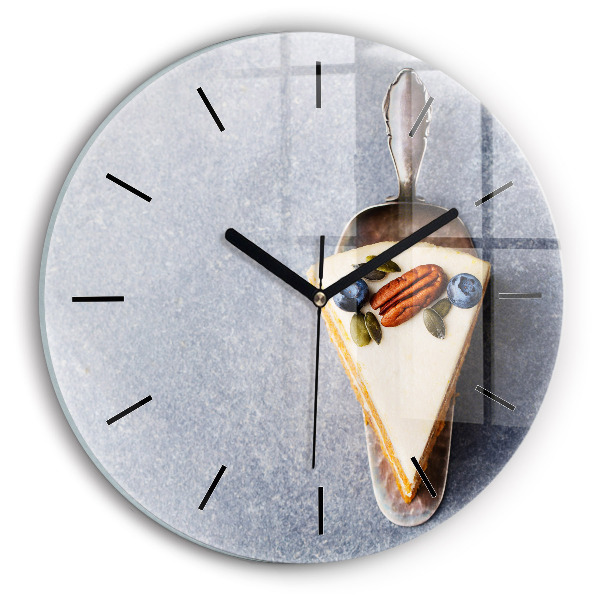 Horloge ronde Un morceau de gâteau