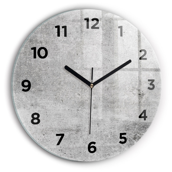 Horloge ronde Mur brut