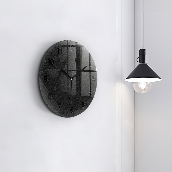Horloge ronde Roche sombre