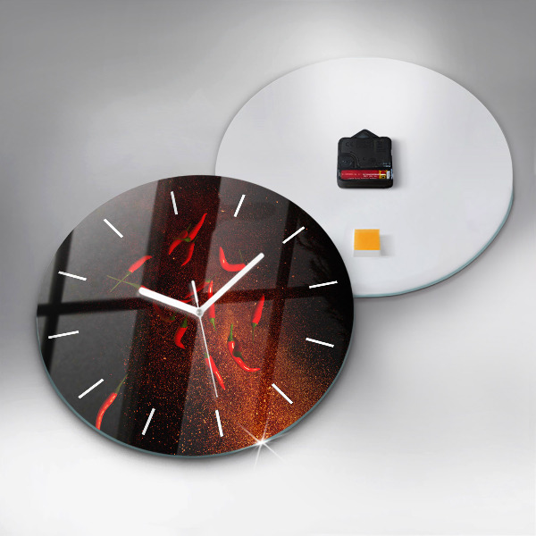 Horloge ronde Piments