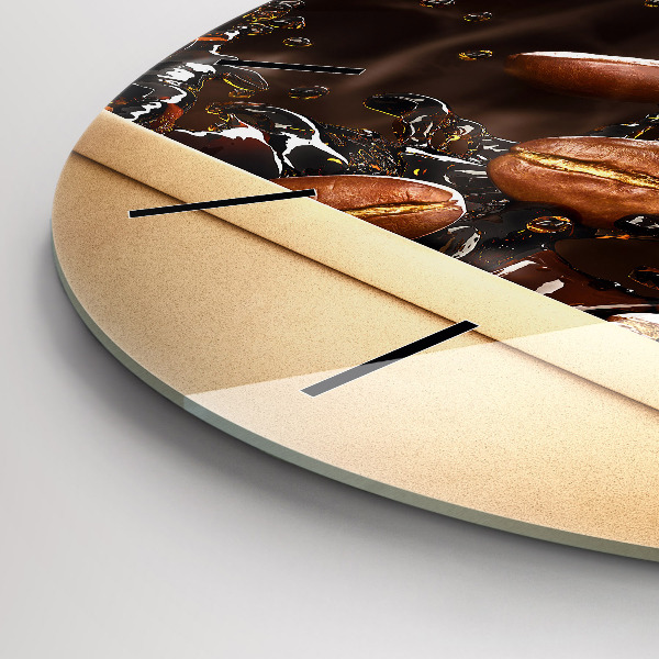 Horloge ronde Café chaud