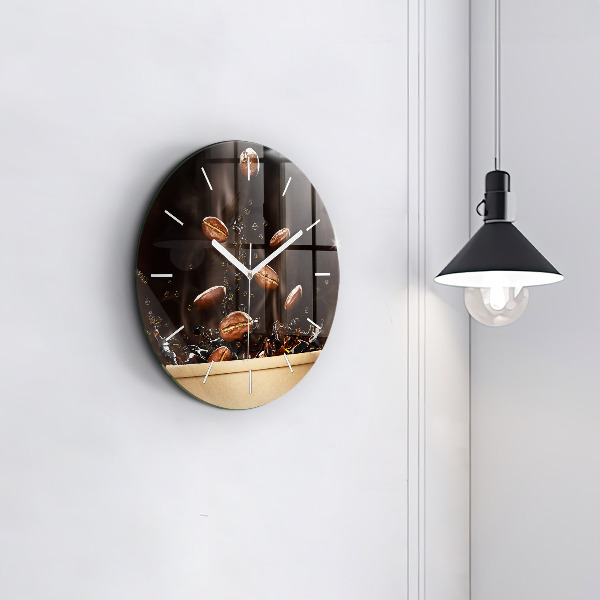 Horloge ronde Café chaud