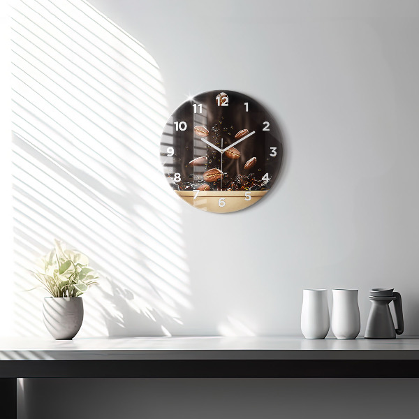 Horloge ronde Café chaud