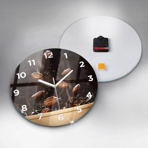 Horloge ronde Café chaud