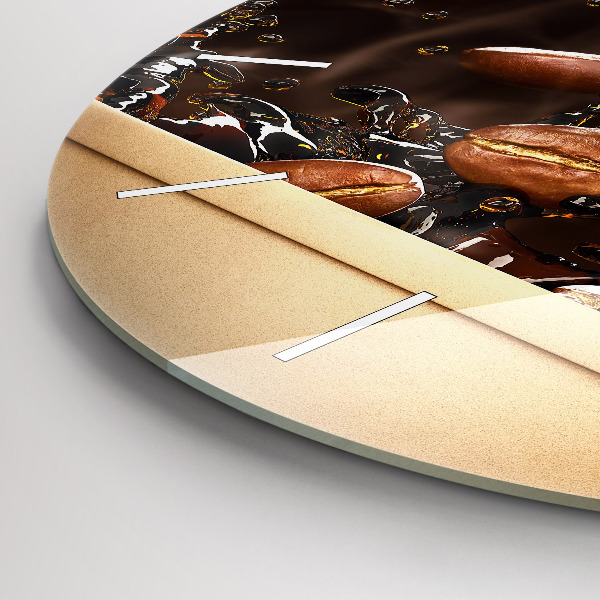 Horloge ronde Café chaud