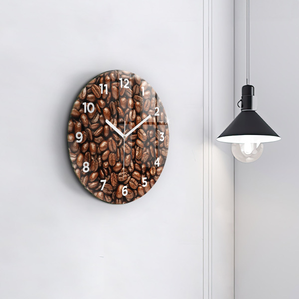 Horloge ronde Café en grains