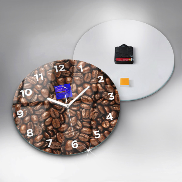 Horloge ronde Café en grains