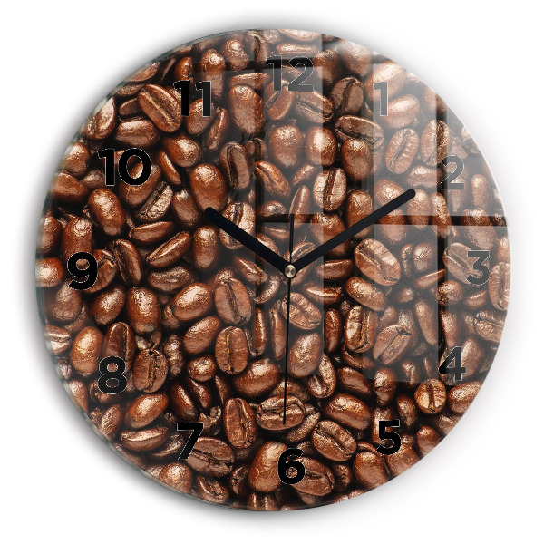 Horloge ronde Café en grains