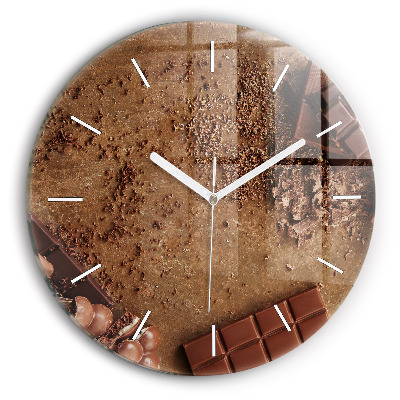 Horloge ronde Barres de chocolat