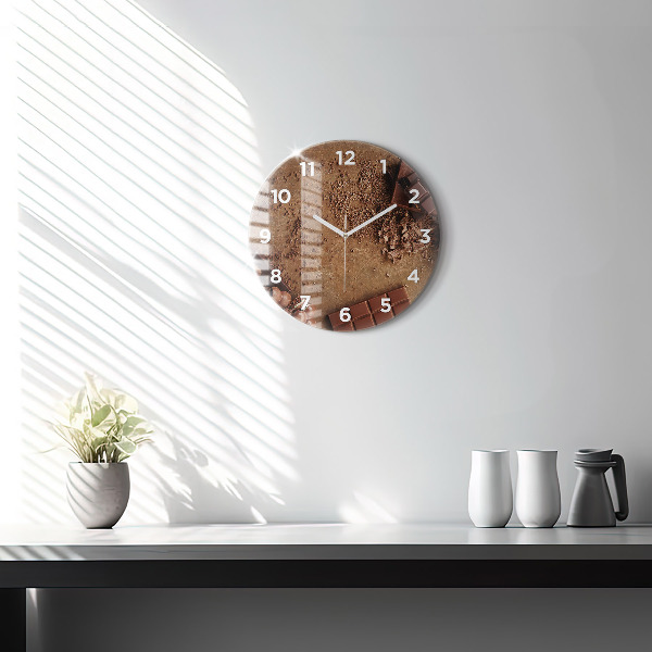 Horloge ronde Barres de chocolat