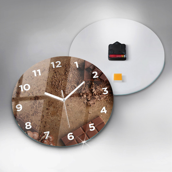 Horloge ronde Barres de chocolat