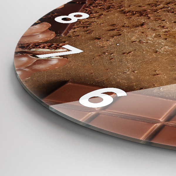 Horloge ronde Barres de chocolat