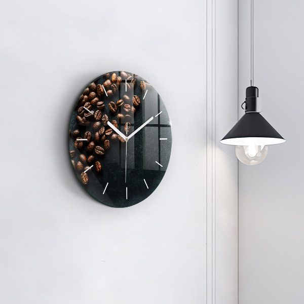 Horloge ronde Café en grains