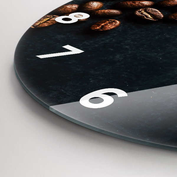 Horloge ronde Café en grains