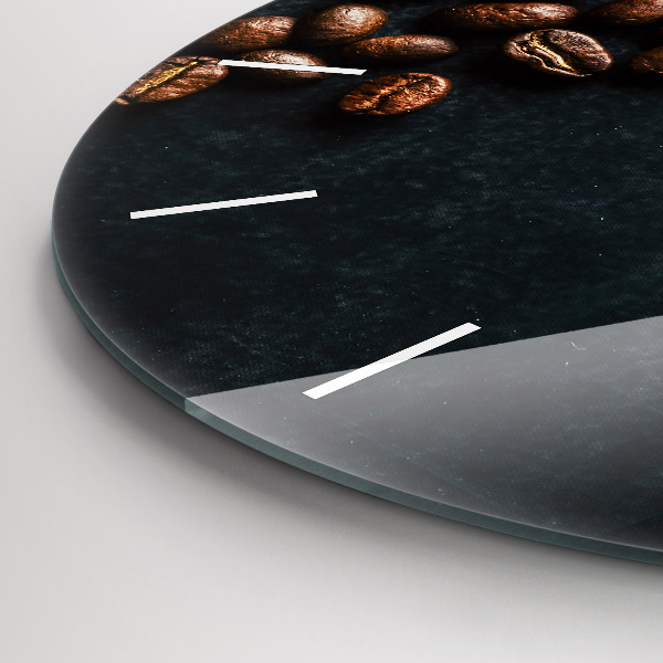 Horloge ronde Café en grains