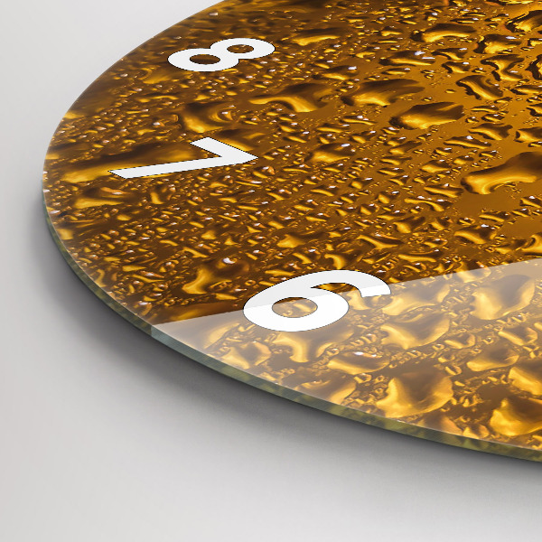 Horloge ronde Une chope de bière