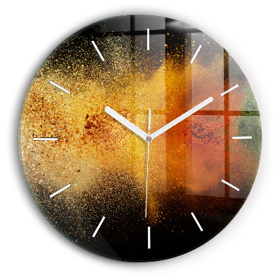Horloge ronde Épices dispersées