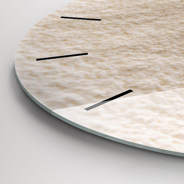 Horloge ronde Farine et épis de céréales