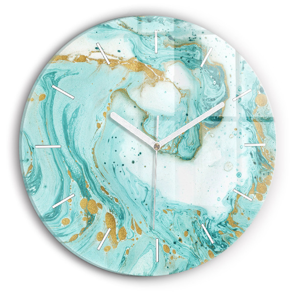 Horloge ronde Texture de marbre