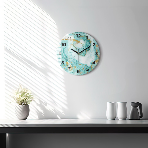 Horloge ronde Texture de marbre