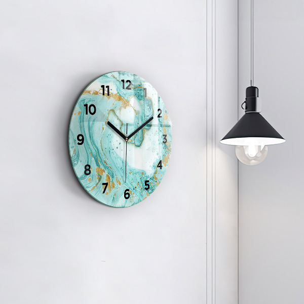 Horloge ronde Texture de marbre