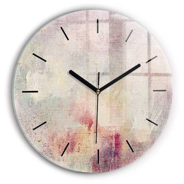 Pendule murale ronde Abstraction peinte