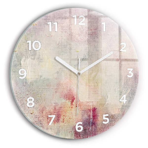 Pendule murale ronde Abstraction peinte