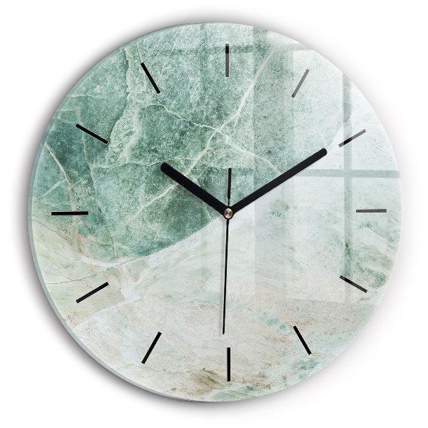 Horloge ronde Texture de pierre de marbre
