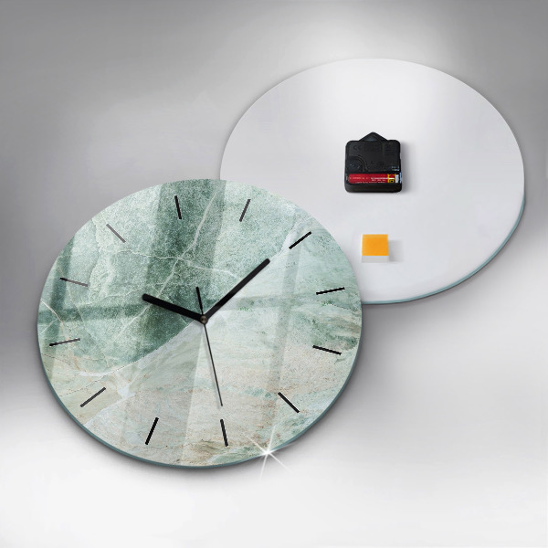 Horloge ronde Texture de pierre de marbre