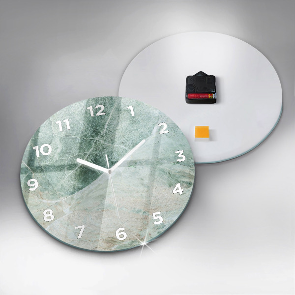 Horloge ronde Texture de pierre de marbre