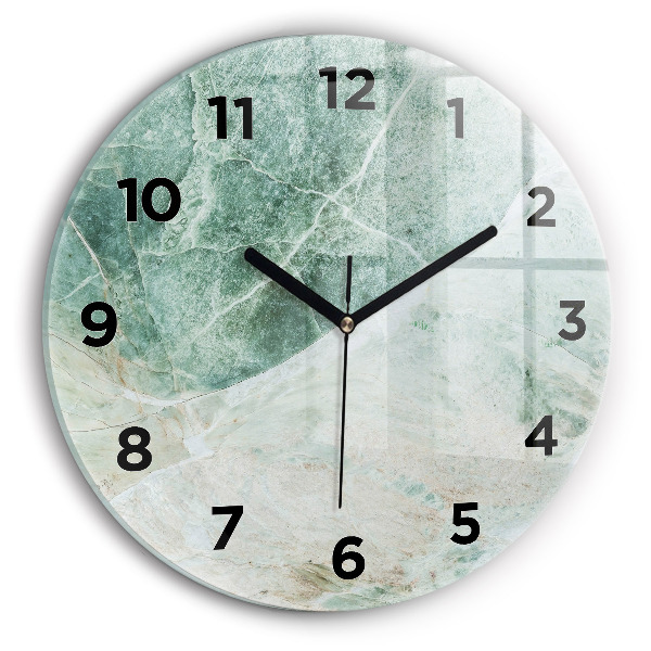 Horloge ronde Texture de pierre de marbre