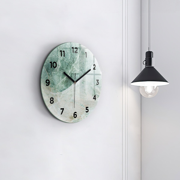 Horloge ronde Texture de pierre de marbre