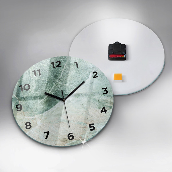Horloge ronde Texture de pierre de marbre