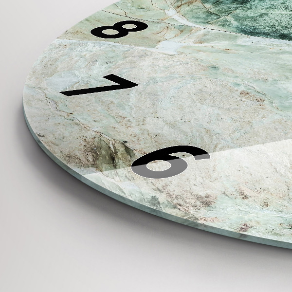 Horloge ronde Texture de pierre de marbre