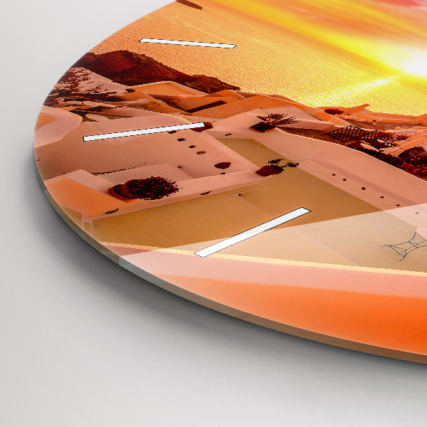 Horloge ronde Vieux moulin à vent à Santorin