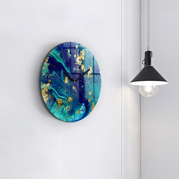 Horloge ronde Abstraction moderne