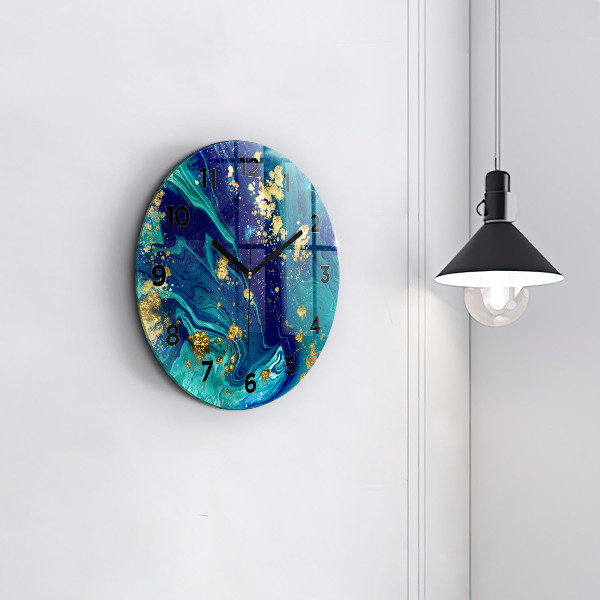 Horloge ronde Abstraction moderne