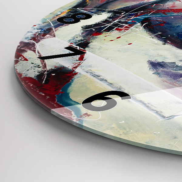 Horloge ronde Illustration de chevaux au galop