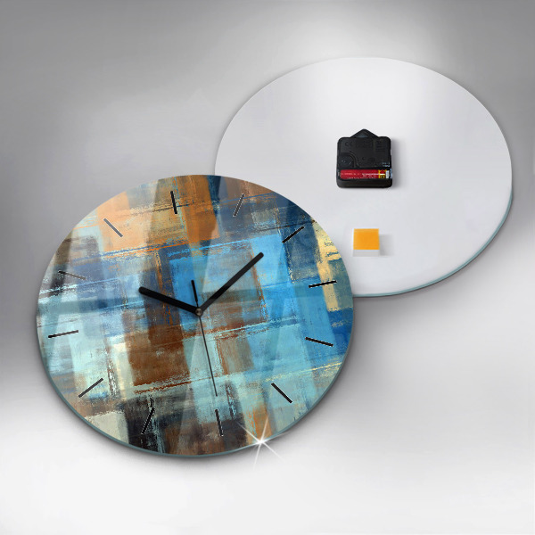 Pendule murale ronde Fond coloré - abstrait