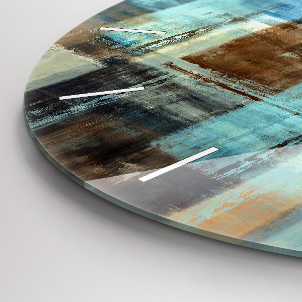 Pendule murale ronde Fond coloré - abstrait