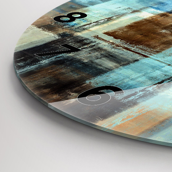 Pendule murale ronde Fond coloré - abstrait