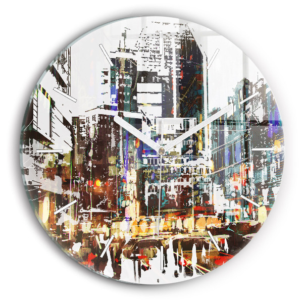 Horloge ronde La ville de New York