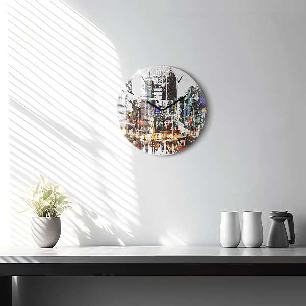 Horloge ronde La ville de New York