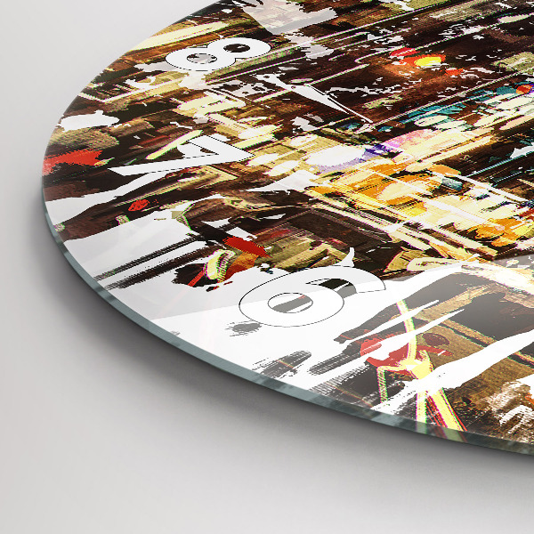 Horloge ronde La ville de New York