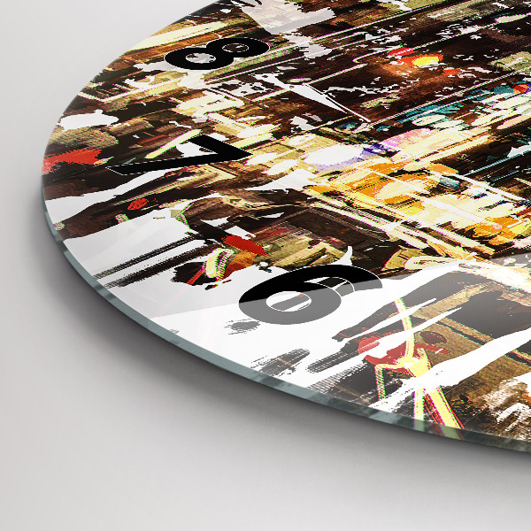 Horloge ronde La ville de New York